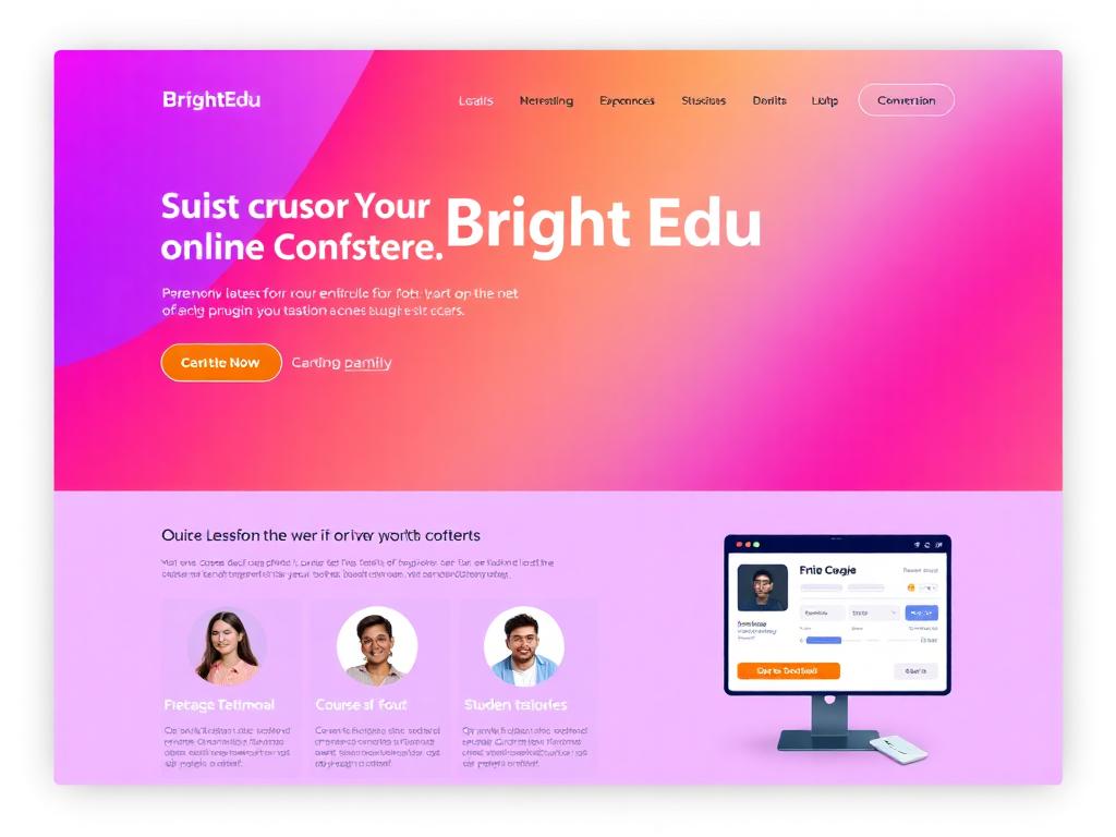 BrightEdu Launch — Landing Page preview