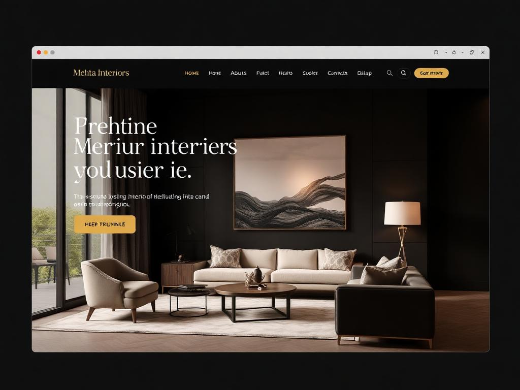 Mehta Interiors — Service Business Site preview