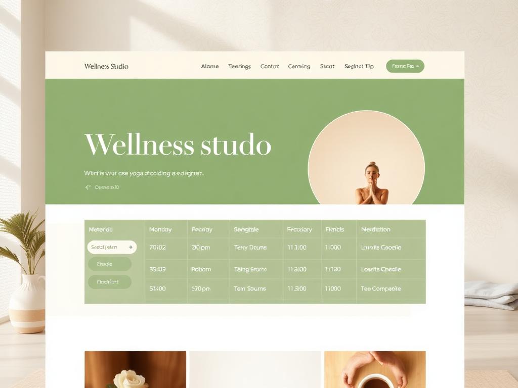 Wellness Studio — Website Redesign preview